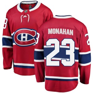 Montreal Canadiens Sean Monahan Official Red Fanatics Branded Breakaway Adult Home NHL Hockey Jersey