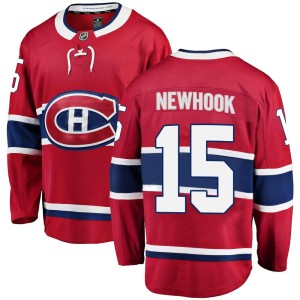 Montreal Canadiens Alex Newhook Official Red Fanatics Branded Breakaway Adult Home NHL Hockey Jersey