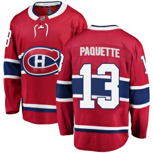 Montreal Canadiens Cedric Paquette Official Red Fanatics Branded Breakaway Adult Home NHL Hockey Jersey