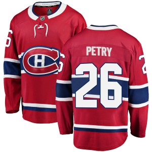 Montreal Canadiens Jeff Petry Official Red Fanatics Branded Breakaway Adult Home NHL Hockey Jersey