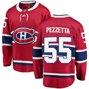 Montreal Canadiens Michael Pezzetta Official Red Fanatics Branded Breakaway Adult Home NHL Hockey Jersey