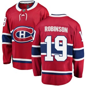 Montreal Canadiens Larry Robinson Official Red Fanatics Branded Breakaway Adult Home NHL Hockey Jersey