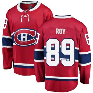 Montreal Canadiens Joshua Roy Official Red Fanatics Branded Breakaway Adult Home NHL Hockey Jersey