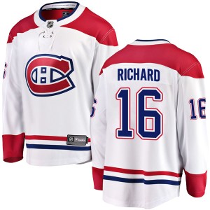 Montreal Canadiens Henri Richard Official White Fanatics Branded Breakaway Youth Away NHL Hockey Jersey