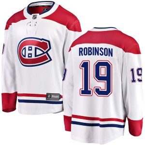 Montreal Canadiens Larry Robinson Official White Fanatics Branded Breakaway Youth Away NHL Hockey Jersey