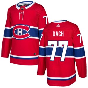 Montreal Canadiens Kirby Dach Official Red Adidas Authentic Adult Home NHL Hockey Jersey