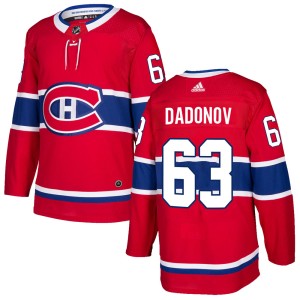 Montreal Canadiens Evgenii Dadonov Official Red Adidas Authentic Adult Home NHL Hockey Jersey