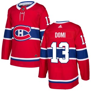 Montreal Canadiens Max Domi Official Red Adidas Authentic Adult Home NHL Hockey Jersey