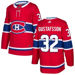 Montreal Canadiens Erik Gustafsson Official Red Adidas Authentic Adult Home NHL Hockey Jersey