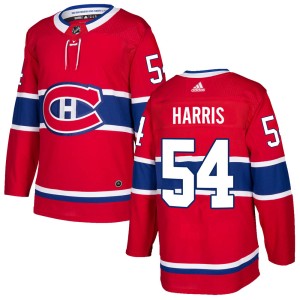 Montreal Canadiens Jordan Harris Official Red Adidas Authentic Adult Home NHL Hockey Jersey