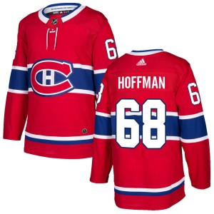 Montreal Canadiens Mike Hoffman Official Red Adidas Authentic Adult Home NHL Hockey Jersey