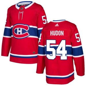 Montreal Canadiens Charles Hudon Official Red Adidas Authentic Adult Home NHL Hockey Jersey