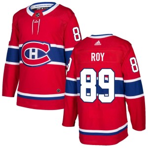 Montreal Canadiens Joshua Roy Official Red Adidas Authentic Adult Home NHL Hockey Jersey