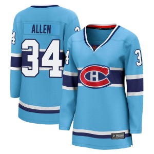Montreal Canadiens Jake Allen Official Light Blue Fanatics Branded Breakaway Women's Special Edition 2.0 NHL Hockey Jersey