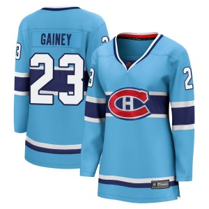 Montreal Canadiens Bob Gainey Official Light Blue Fanatics Branded Breakaway Women's Special Edition 2.0 NHL Hockey Jersey
