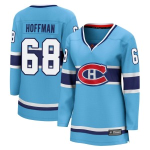 Montreal Canadiens Mike Hoffman Official Light Blue Fanatics Branded Breakaway Women's Special Edition 2.0 NHL Hockey Jersey