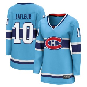 Montreal Canadiens Guy Lafleur Official Light Blue Fanatics Branded Breakaway Women's Special Edition 2.0 NHL Hockey Jersey
