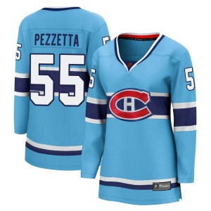 Montreal Canadiens Michael Pezzetta Official Light Blue Fanatics Branded Breakaway Women's Special Edition 2.0 NHL Hockey Jersey