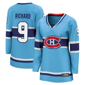 Montreal Canadiens Maurice Richard Official Light Blue Fanatics Branded Breakaway Women's Special Edition 2.0 NHL Hockey Jersey