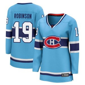 Montreal Canadiens Larry Robinson Official Light Blue Fanatics Branded Breakaway Women's Special Edition 2.0 NHL Hockey Jersey