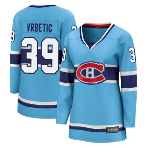 Montreal Canadiens Joseph Vrbetic Official Light Blue Fanatics Branded Breakaway Women's Special Edition 2.0 NHL Hockey Jersey