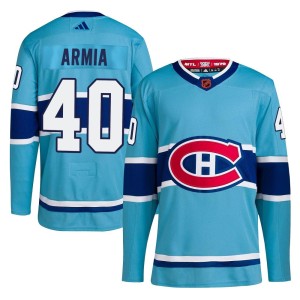 Montreal Canadiens Joel Armia Official Light Blue Adidas Authentic Adult Reverse Retro 2.0 NHL Hockey Jersey