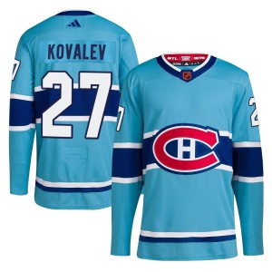 Montreal Canadiens Alexei Kovalev Official Light Blue Adidas Authentic Adult Reverse Retro 2.0 NHL Hockey Jersey