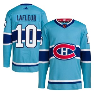 Montreal Canadiens Guy Lafleur Official Light Blue Adidas Authentic Adult Reverse Retro 2.0 NHL Hockey Jersey