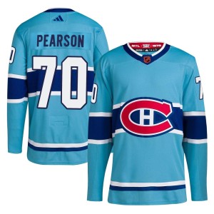 Montreal Canadiens Tanner Pearson Official Light Blue Adidas Authentic Adult Reverse Retro 2.0 NHL Hockey Jersey