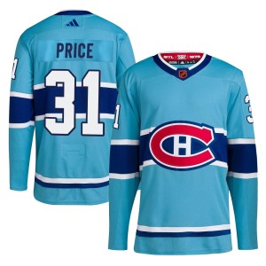 Montreal Canadiens Carey Price Official Light Blue Adidas Authentic Adult Reverse Retro 2.0 NHL Hockey Jersey