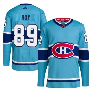 Montreal Canadiens Joshua Roy Official Light Blue Adidas Authentic Adult Reverse Retro 2.0 NHL Hockey Jersey