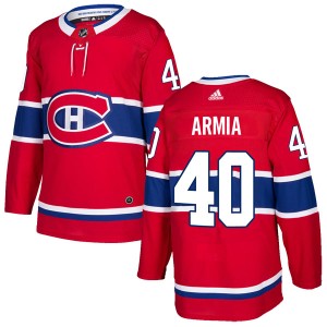 Montreal Canadiens Joel Armia Official Red Adidas Authentic Youth Home NHL Hockey Jersey