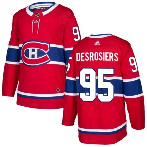 Montreal Canadiens Philippe Desrosiers Official Red Adidas Authentic Youth Home NHL Hockey Jersey