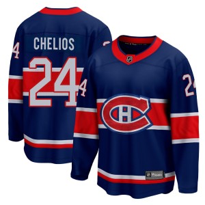 Montreal Canadiens Chris Chelios Official Blue Fanatics Branded Breakaway Youth 2020/21 Special Edition NHL Hockey Jersey