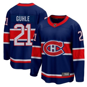 Montreal Canadiens Kaiden Guhle Official Blue Fanatics Branded Breakaway Youth 2020/21 Special Edition NHL Hockey Jersey