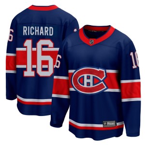 Montreal Canadiens Henri Richard Official Blue Fanatics Branded Breakaway Youth 2020/21 Special Edition NHL Hockey Jersey