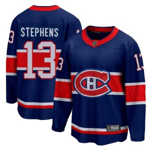 Montreal Canadiens Mitchell Stephens Official Blue Fanatics Branded Breakaway Youth 2020/21 Special Edition NHL Hockey Jersey