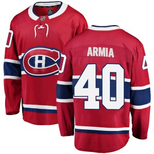 Montreal Canadiens Joel Armia Official Red Fanatics Branded Breakaway Youth Home NHL Hockey Jersey