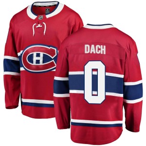 Montreal Canadiens Kirby Dach Official Red Fanatics Branded Breakaway Youth Home NHL Hockey Jersey