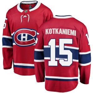 Montreal Canadiens Jesperi Kotkaniemi Official Red Fanatics Branded Breakaway Youth Home NHL Hockey Jersey