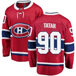 Montreal Canadiens Tomas Tatar Official Red Fanatics Branded Breakaway Youth Home NHL Hockey Jersey