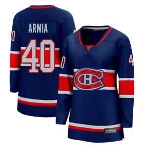 Montreal Canadiens Joel Armia Official Blue Fanatics Branded Breakaway Women's 2020/21 Special Edition NHL Hockey Jersey