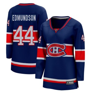 Montreal Canadiens Joel Edmundson Official Blue Fanatics Branded Breakaway Women's 2020/21 Special Edition NHL Hockey Jersey
