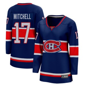 Montreal Canadiens Torrey Mitchell Official Blue Fanatics Branded Breakaway Women's 2020/21 Special Edition NHL Hockey Jersey