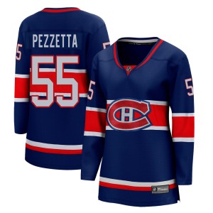 Montreal Canadiens Michael Pezzetta Official Blue Fanatics Branded Breakaway Women's 2020/21 Special Edition NHL Hockey Jersey