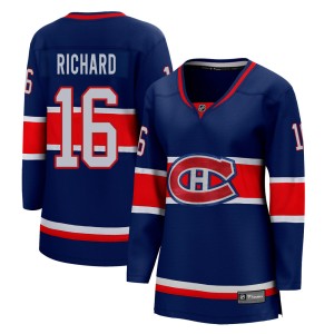 Montreal Canadiens Henri Richard Official Blue Fanatics Branded Breakaway Women's 2020/21 Special Edition NHL Hockey Jersey