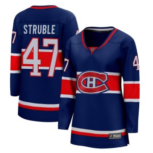 Montreal Canadiens Jayden Struble Official Blue Fanatics Branded Breakaway Women's 2020/21 Special Edition NHL Hockey Jersey