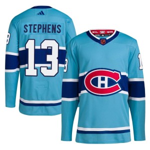 Montreal Canadiens Mitchell Stephens Official Light Blue Adidas Authentic Youth Reverse Retro 2.0 NHL Hockey Jersey