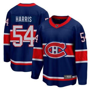 Montreal Canadiens Jordan Harris Official Blue Fanatics Branded Breakaway Adult 2020/21 Special Edition NHL Hockey Jersey