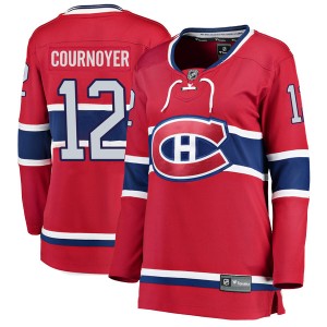 Montreal Canadiens Yvan Cournoyer Official Red Fanatics Branded Breakaway Women's Home NHL Hockey Jersey